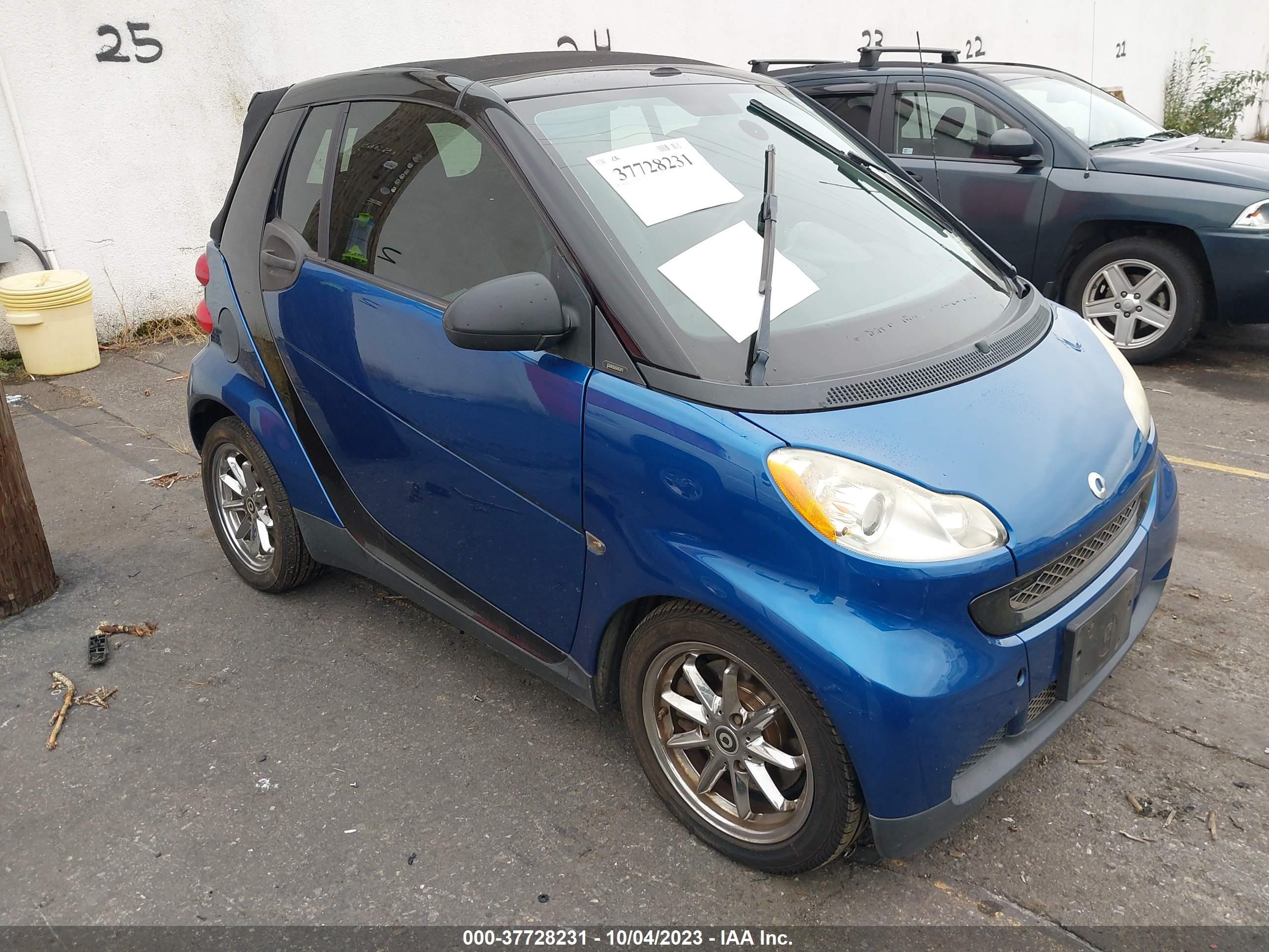 SMART FORTWO 2008 wmeek31x98k184627