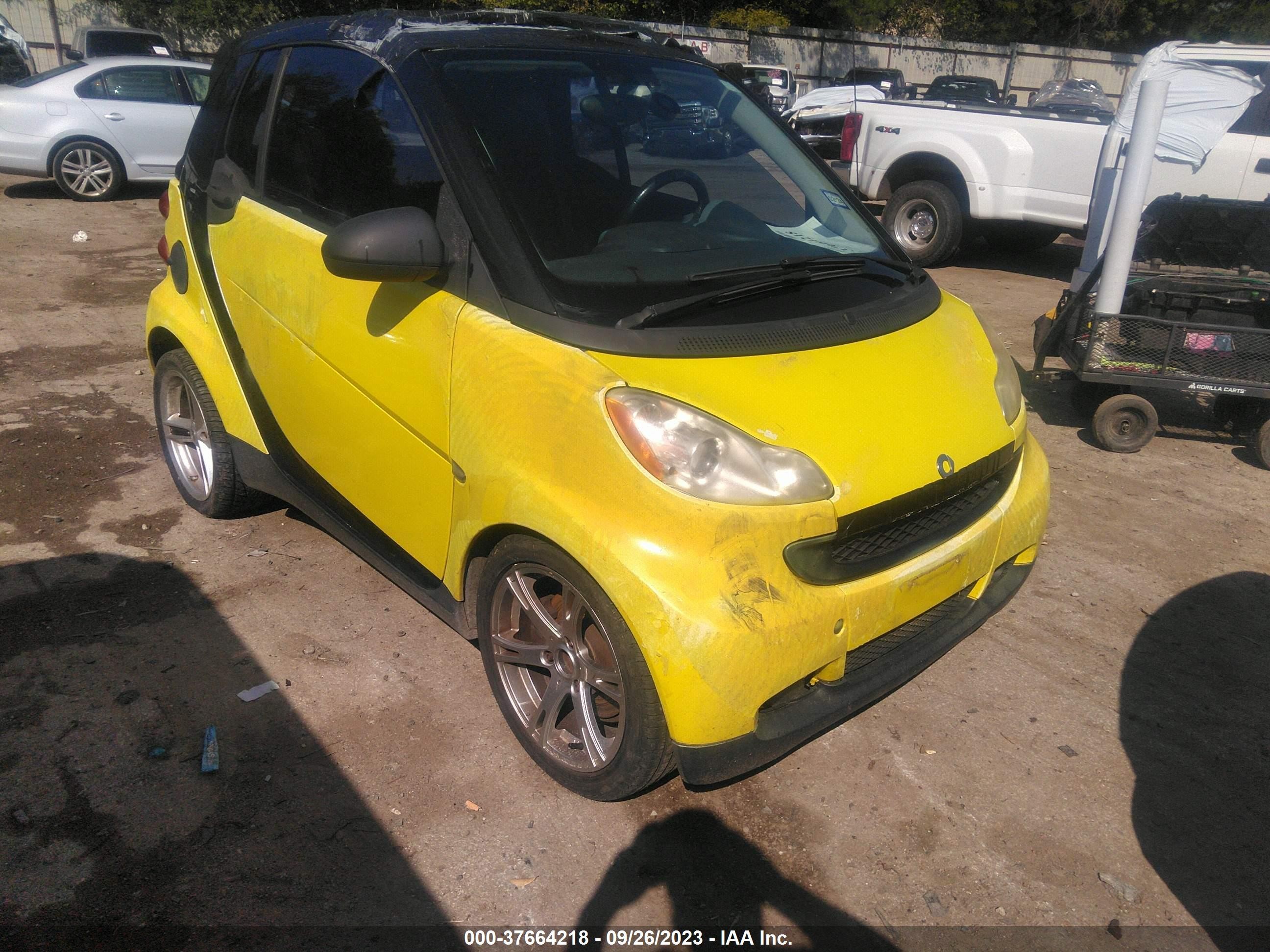 SMART FORTWO 2009 wmeek31x99k238090