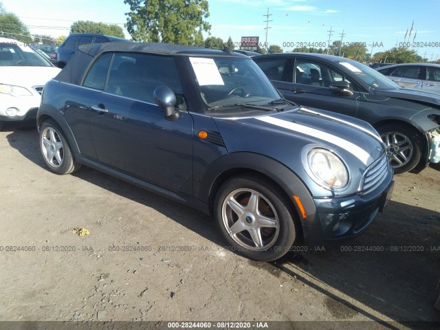 MINI COOPER CONVERTIBLE 2010 wmwmr3c50atz18974