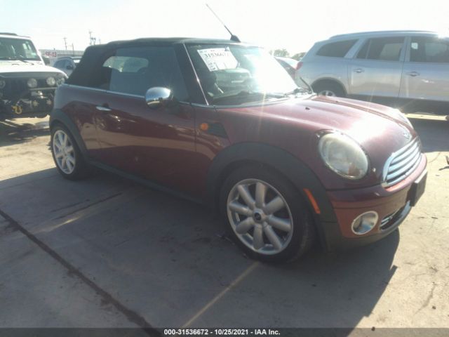 MINI COOPER CONVERTIBLE 2010 wmwmr3c50atz19171