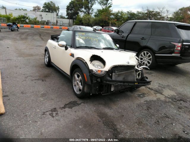 MINI COOPER CONVERTIBLE 2010 wmwmr3c52atu97808