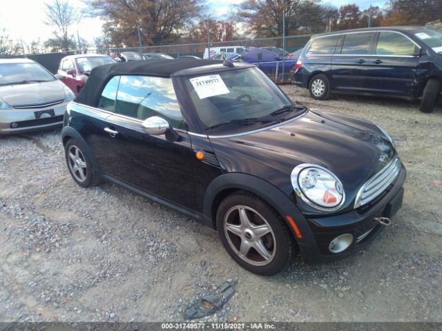 MINI COOPER CONVERTIBLE 2010 wmwmr3c52atz18930