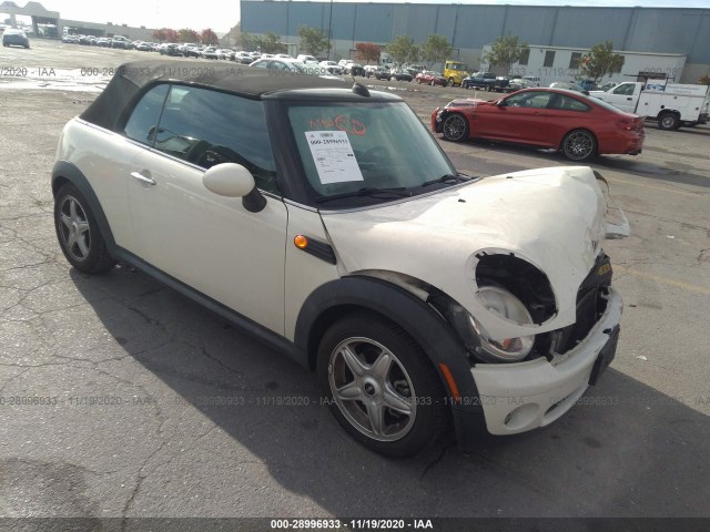 MINI COOPER CONVERTIBLE 2010 wmwmr3c53atu97686