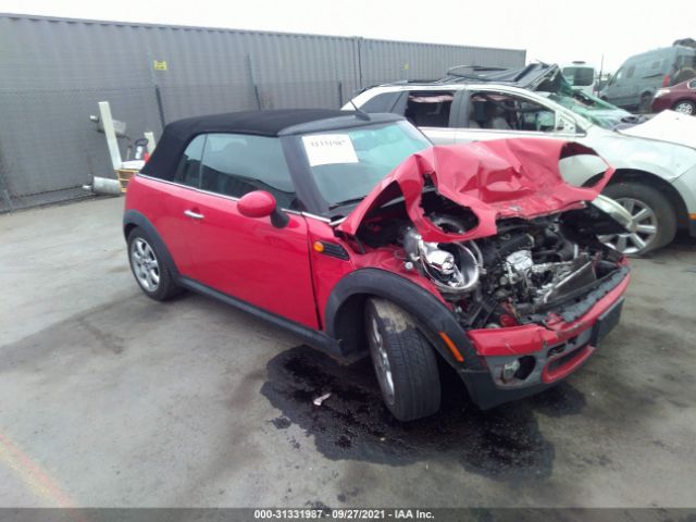 MINI COOPER CONVERTIBLE 2010 wmwmr3c54atu97938