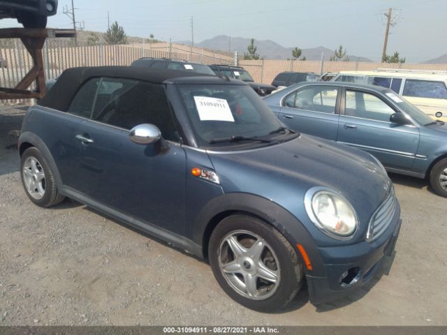 MINI COOPER CONVERTIBLE 2010 wmwmr3c56atu97441