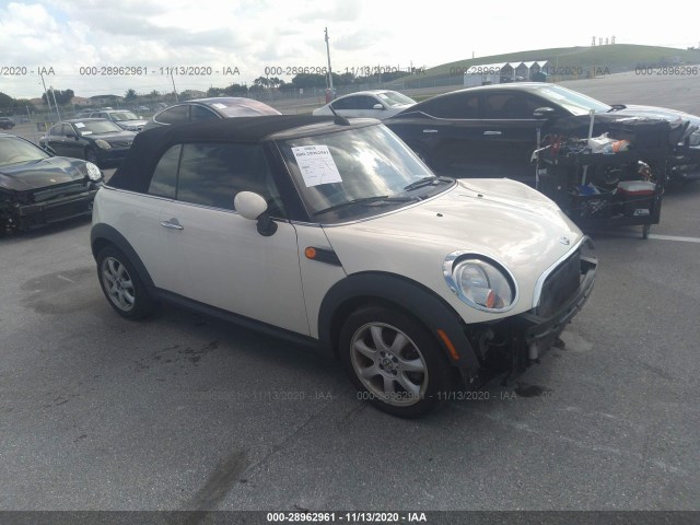 MINI COOPER CONVERTIBLE 2010 wmwmr3c57atu97609