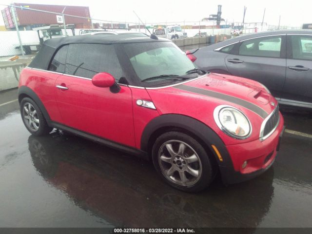 MINI COOPER CONVERTIBLE 2010 wmwms3c55aty09236