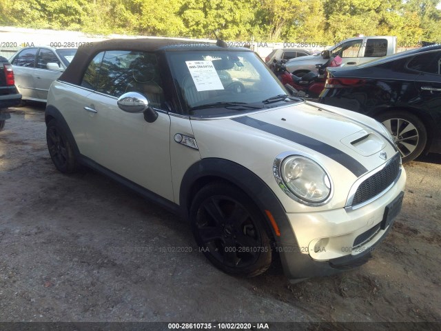 MINI COOPER CONVERTIBLE 2010 wmwms3c56aty08371