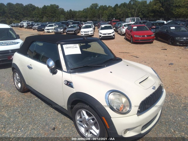 MINI COOPER CONVERTIBLE 2010 wmwms3c56aty08385