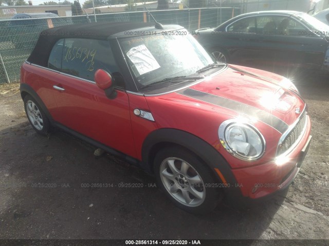 MINI COOPER CONVERTIBLE 2010 wmwms3c56aty51088