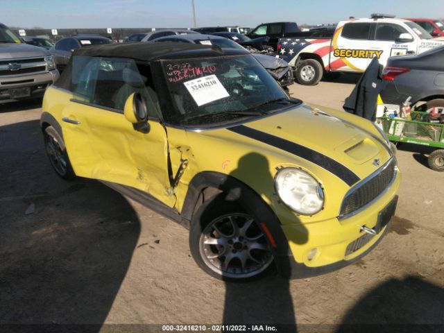 MINI COOPER CONVERTIBLE 2010 wmwms3c5xaty09040