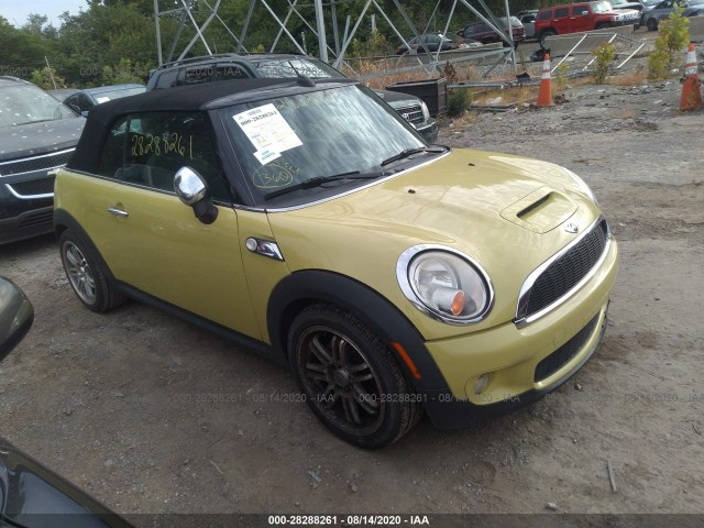 MINI COOPER CONVERTIBLE 2010 wmwms3c5xaty51028