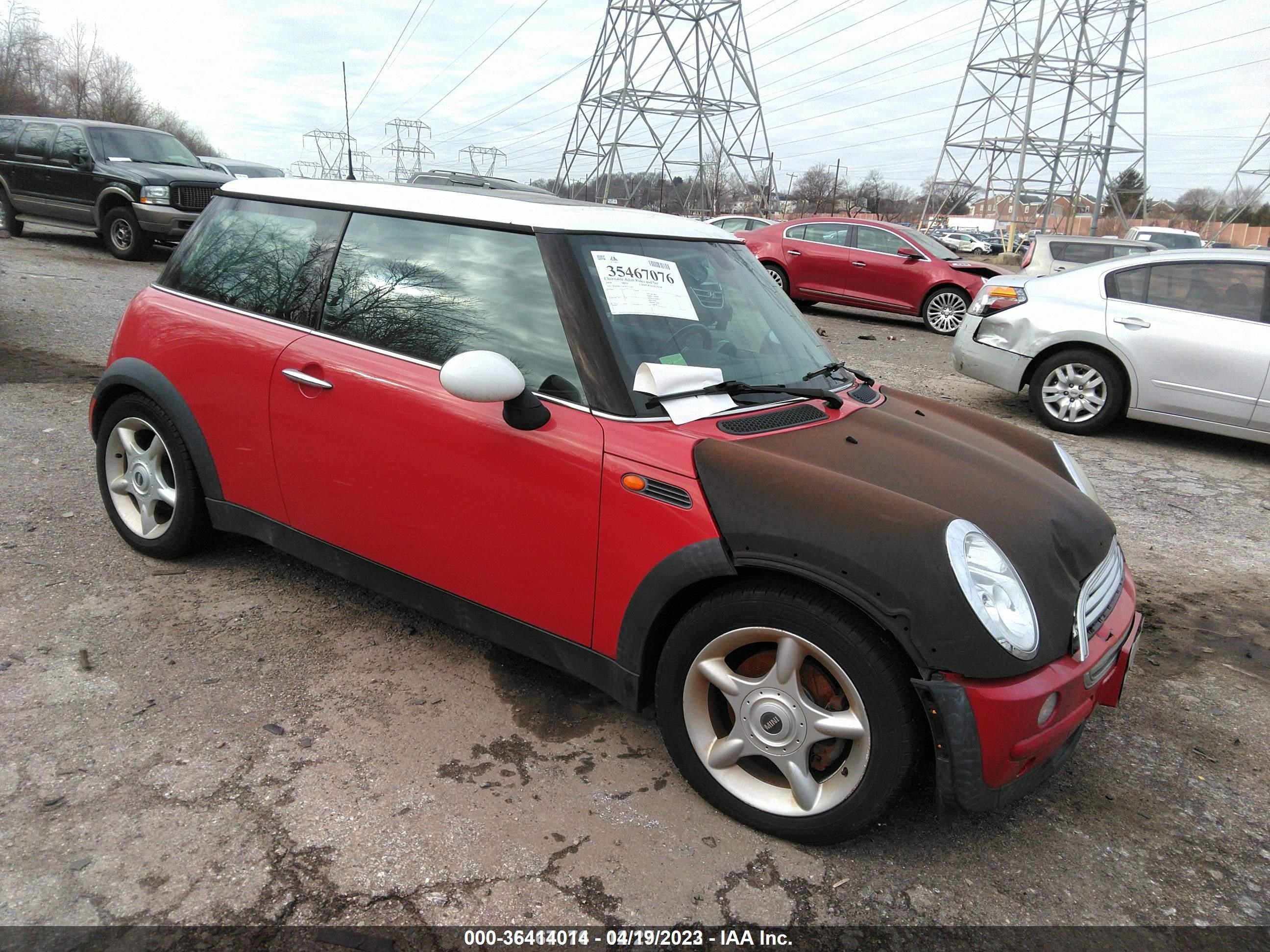 MINI COOPER 2004 wmwrc33414tc52665