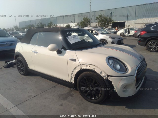 MINI COOPER CONVERTIBLE 2016 wmwwg5c5xg3c19325