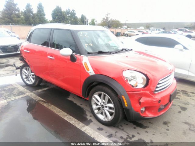 MINI COOPER COUNTRYMAN 2012 wmwzb3c54cwm04962