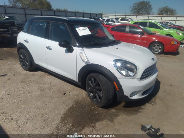 MINI COOPER COUNTRYMAN 2012 wmwzb3c58cwm05032