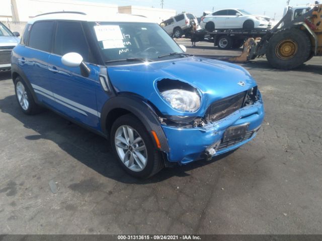 MINI COOPER COUNTRYMAN 2012 wmwzc3c52cwl86877