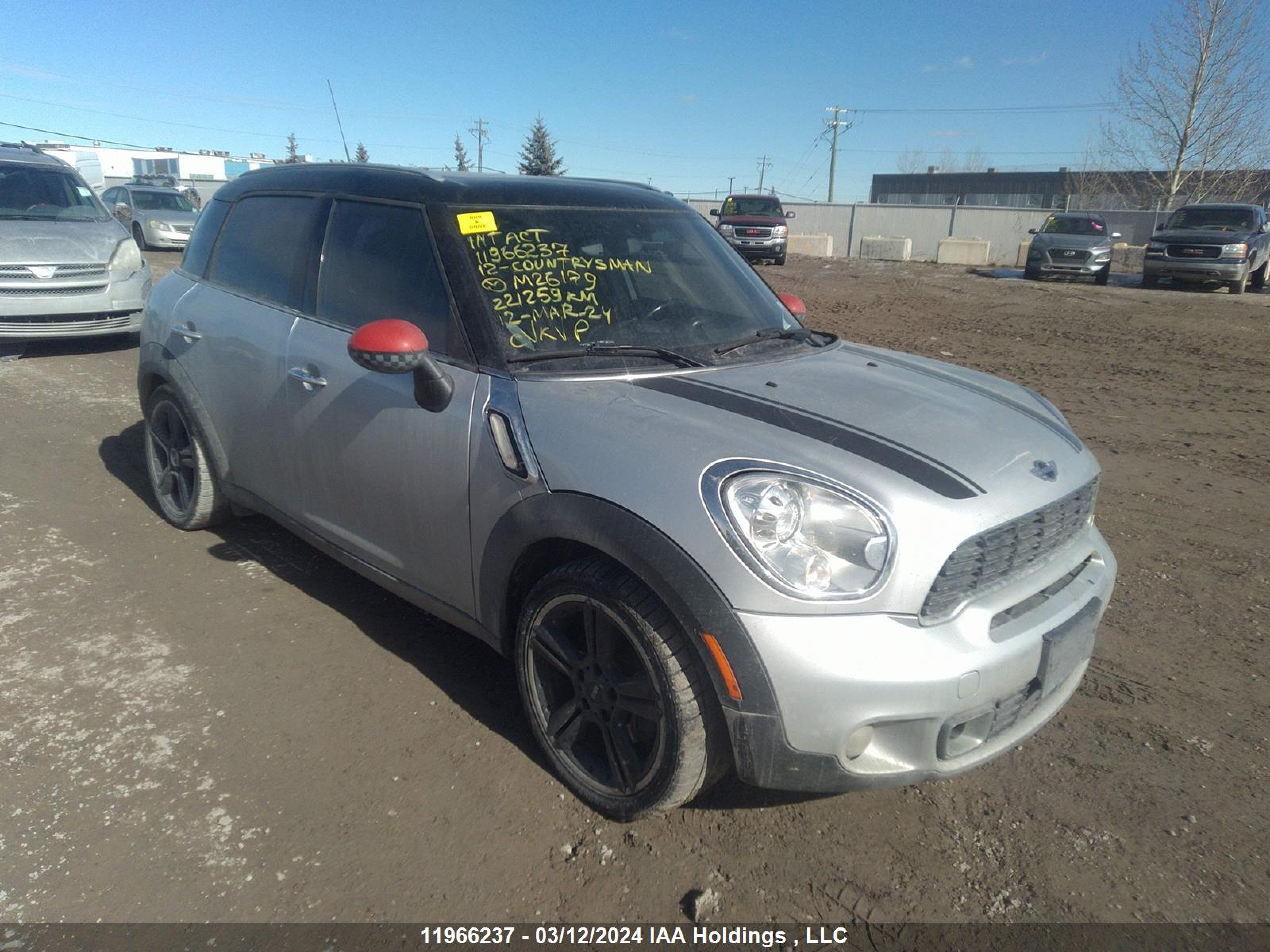 MINI COUNTRYMAN 2012 wmwzc3c54cwm26179