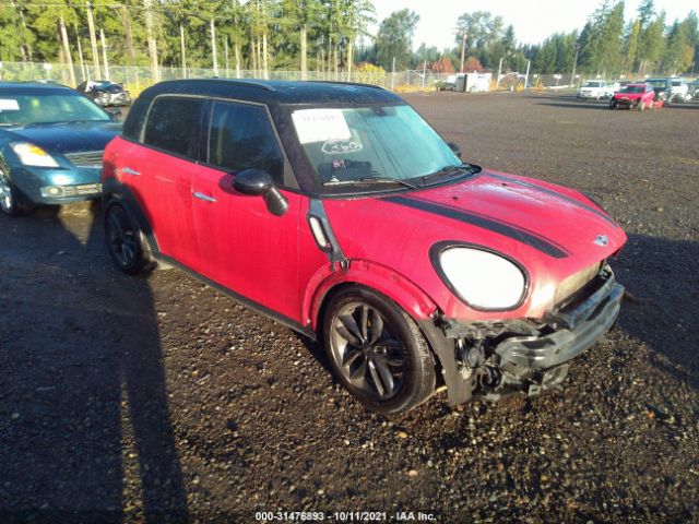 MINI COOPER COUNTRYMAN 2013 wmwzc3c55dwp21616