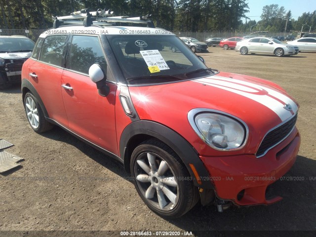 MINI COOPER COUNTRYMAN 2012 wmwzc5c58cwm11552