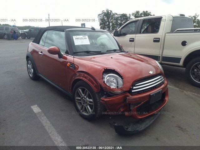 MINI COOPER CONVERTIBLE 2011 wmwzn3c50btz78384