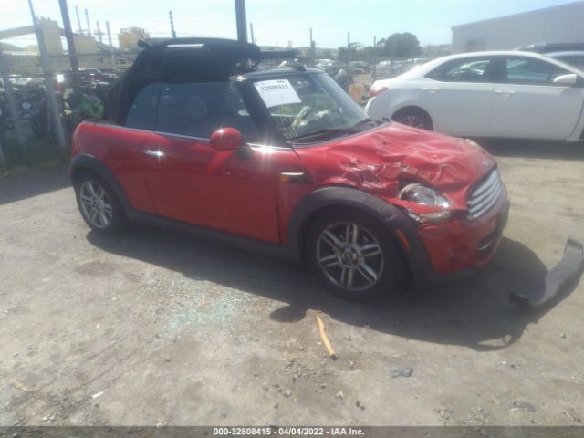 MINI COOPER CONVERTIBLE 2012 wmwzn3c50ct133889