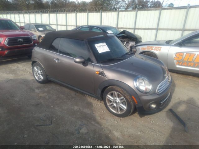 MINI COOPER CONVERTIBLE 2012 wmwzn3c51ct135215