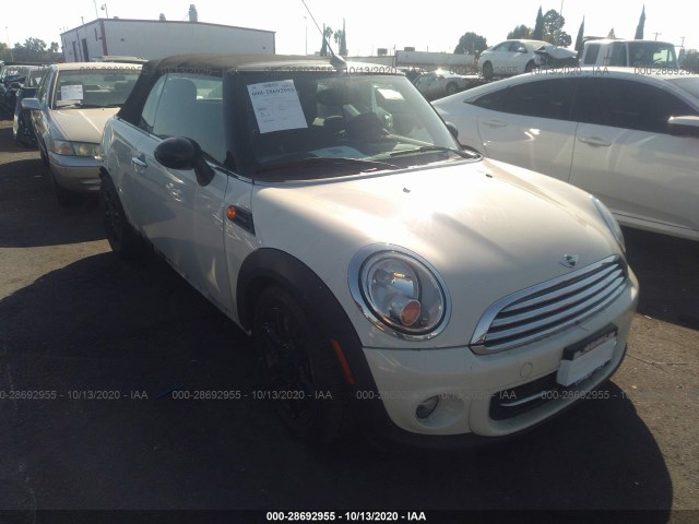 MINI COOPER CONVERTIBLE 2013 wmwzn3c51dt569085