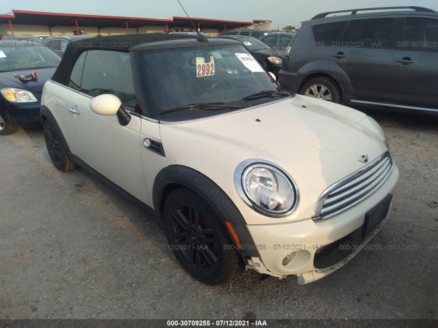 MINI COOPER CONVERTIBLE 2011 wmwzn3c55bt132929