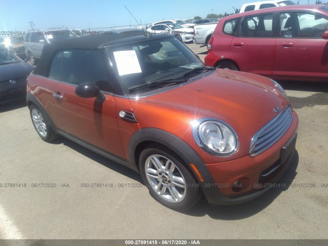 MINI COOPER CONVERTIBLE 2012 wmwzn3c56ct134478