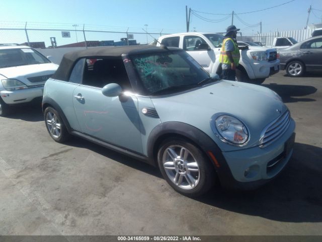 MINI COOPER CONVERTIBLE 2012 wmwzn3c56ct134514