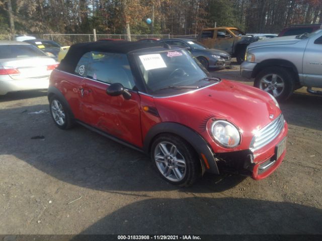 MINI COOPER CONVERTIBLE 2012 wmwzn3c56ct135145