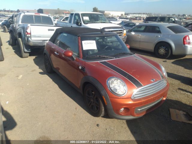 MINI COOPER CONVERTIBLE 2011 wmwzn3c59btz78206