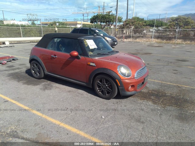 MINI COOPER CONVERTIBLE 2011 wmwzn3c59btz78237