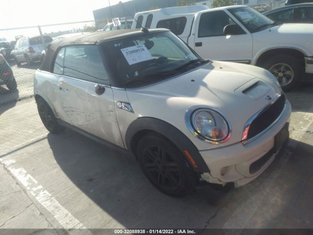 MINI COOPER CONVERTIBLE 2012 wmwzp3c51ct250214