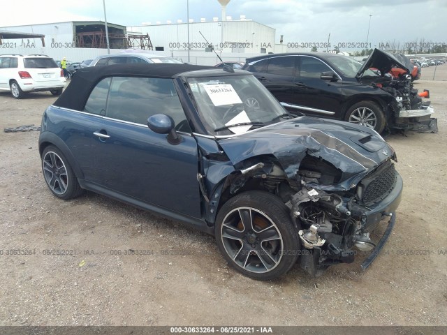 MINI COOPER CONVERTIBLE 2011 wmwzp3c52btx83221