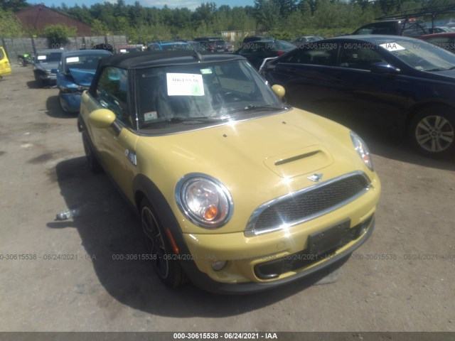 MINI COOPER CONVERTIBLE 2011 wmwzp3c54btx83575