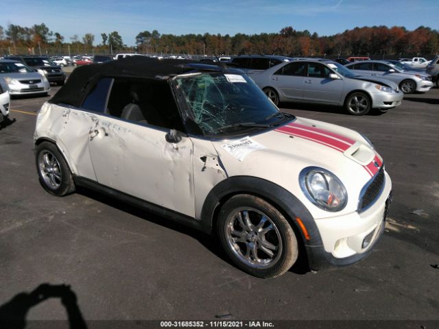 MINI COOPER CONVERTIBLE 2011 wmwzp3c54btx83639