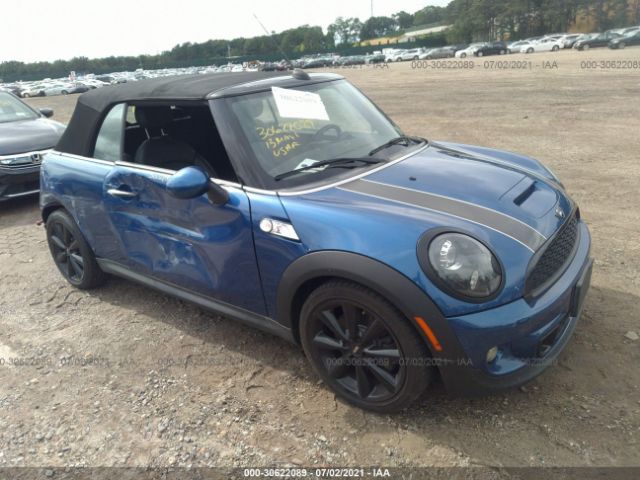 MINI COOPER CONVERTIBLE 2013 wmwzp3c59dt550780