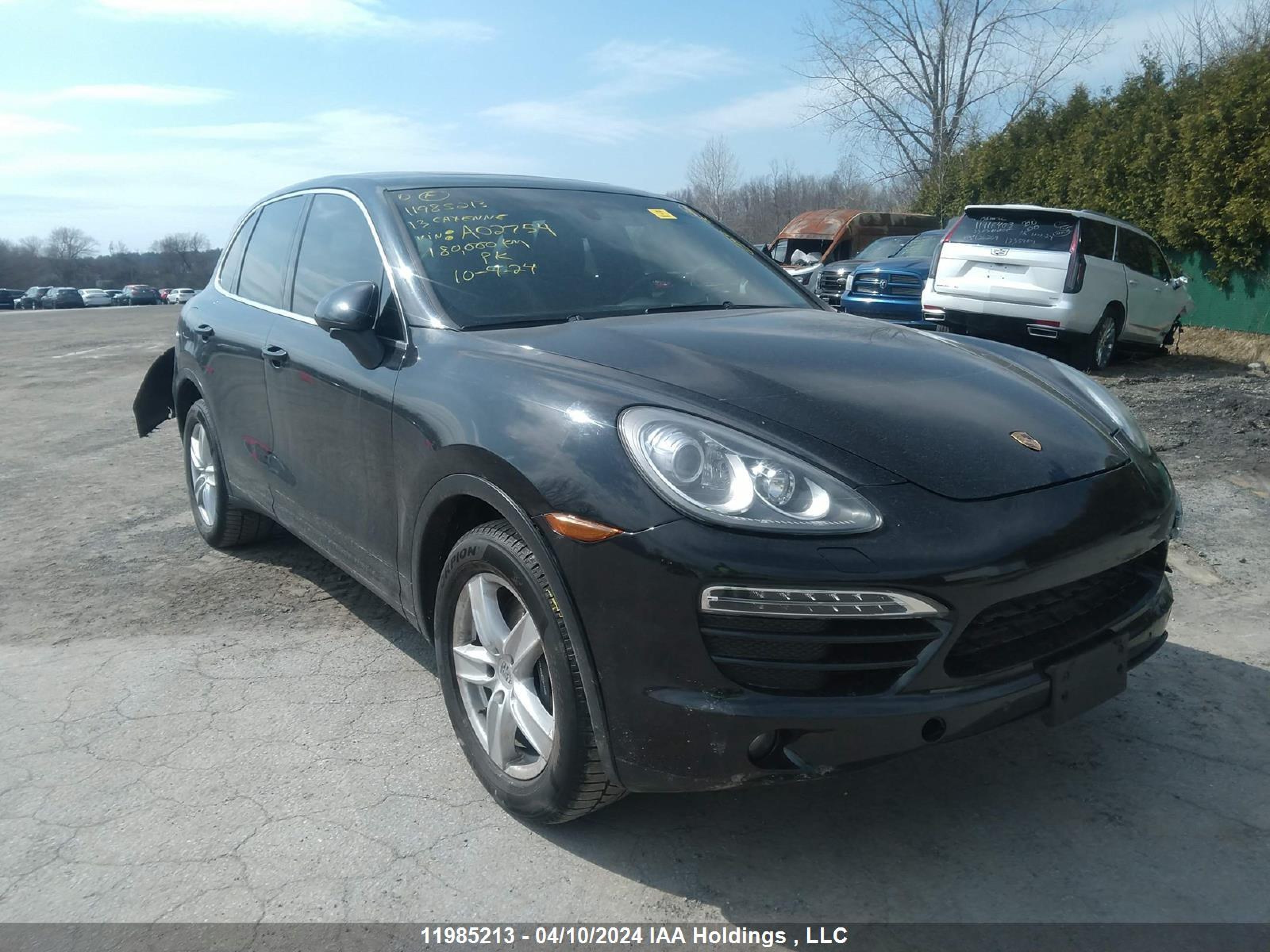 PORSCHE CAYENNE 2013 wp1aa2a24dla02754