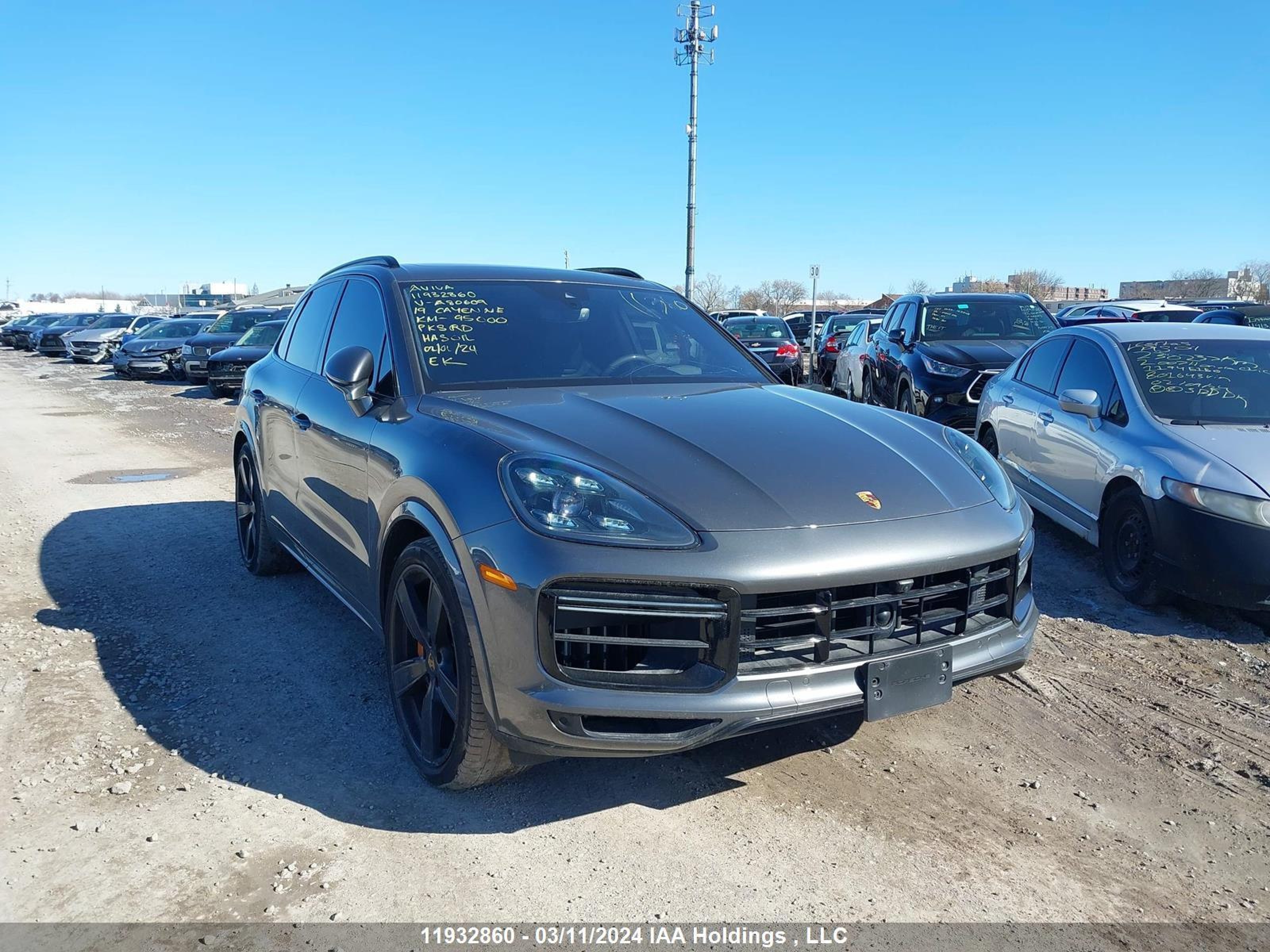 PORSCHE CAYENNE 2019 wp1af2ay4kda80609