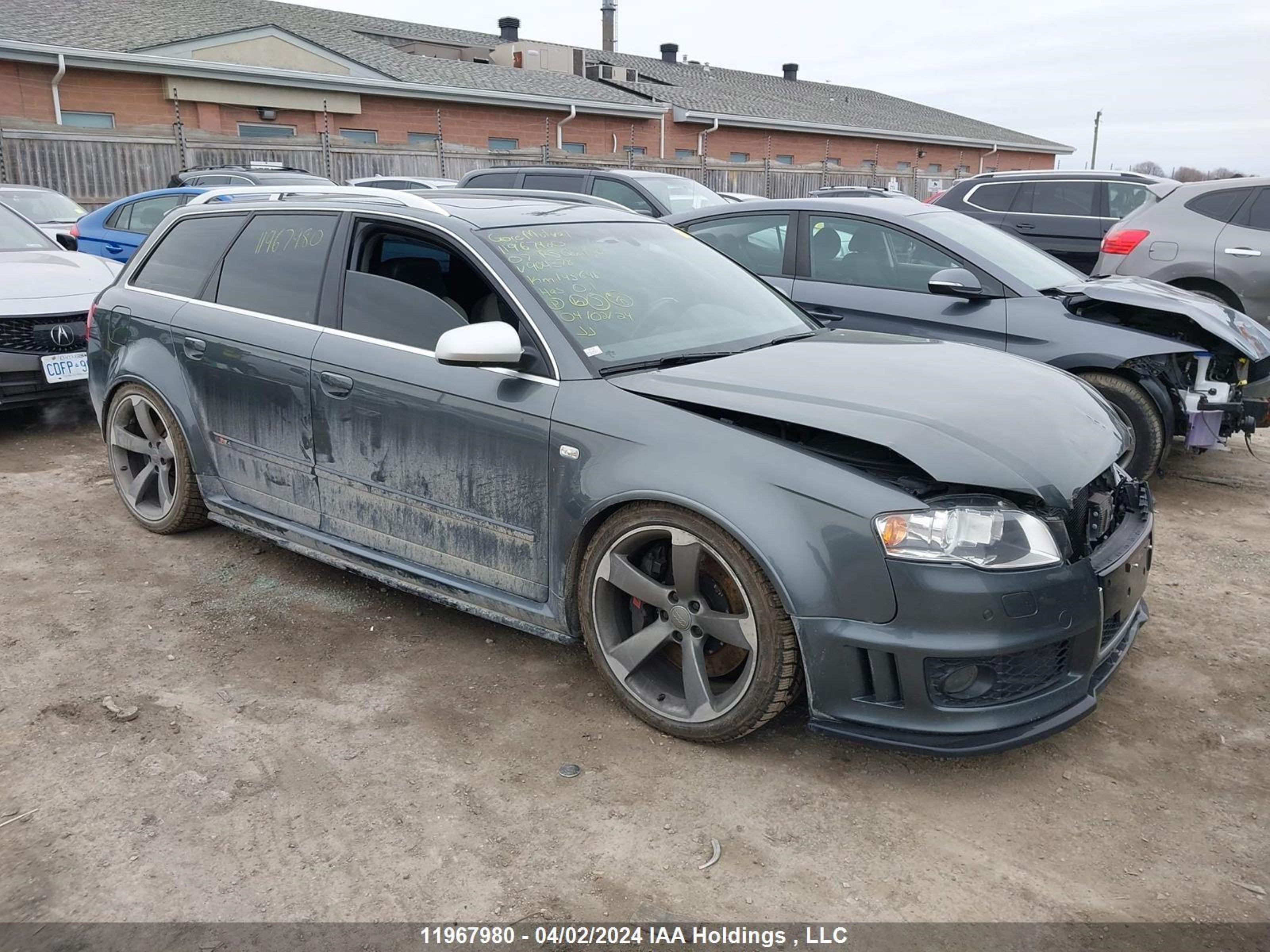 AUDI RS4 2007 wuazzz8e77n904378