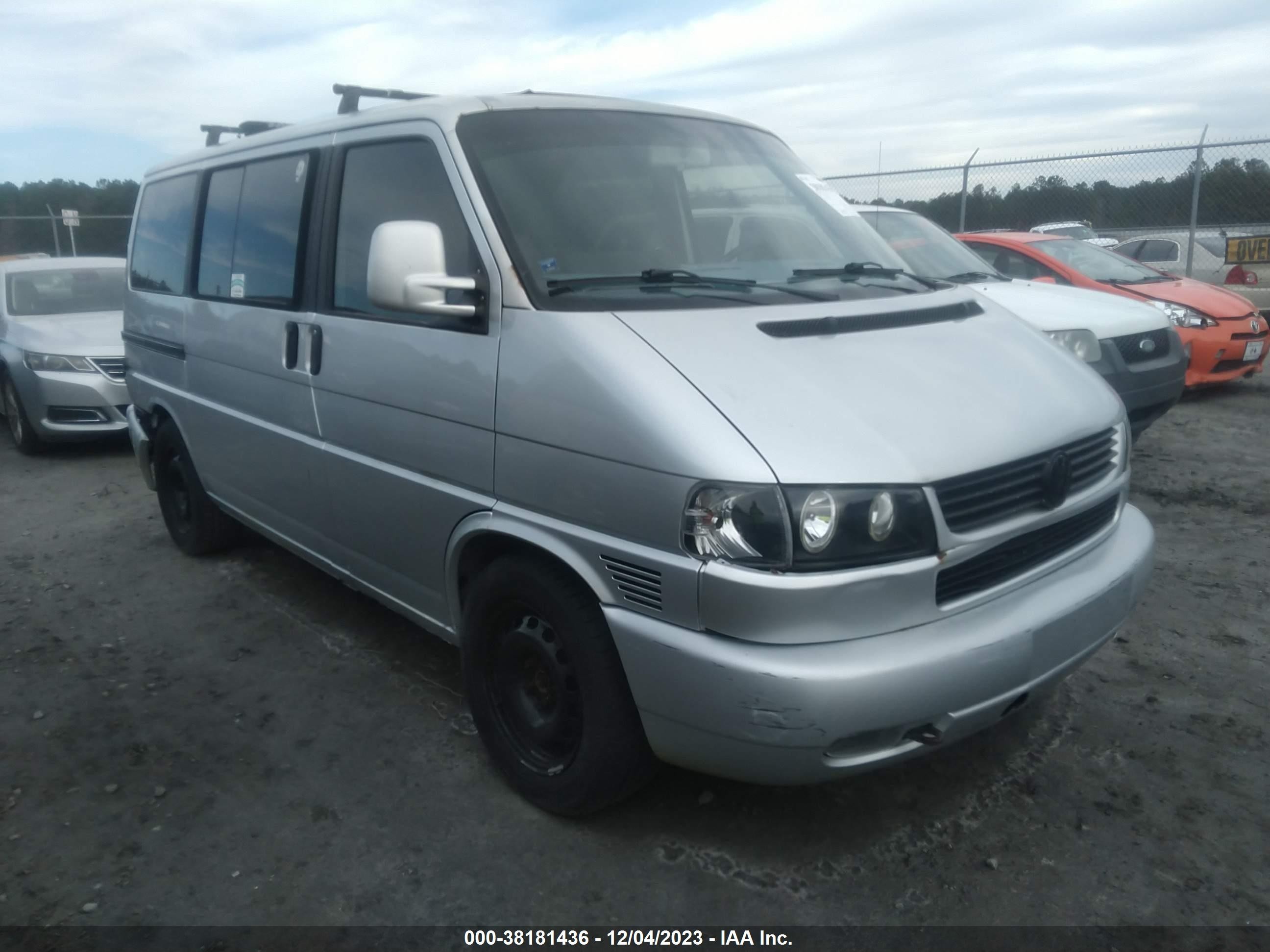 VOLKSWAGEN EUROVAN 2003 wv2mb47093h018805