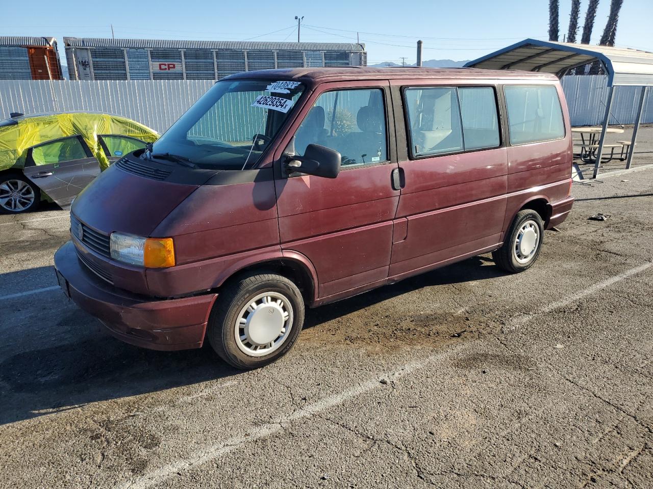 VOLKSWAGEN EUROVAN 1993 wv2mc0708ph015891