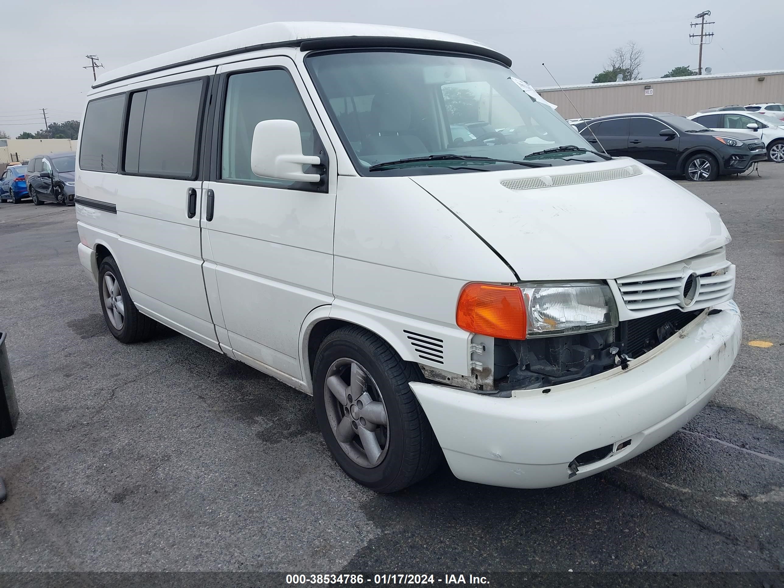 VOLKSWAGEN EUROVAN 2002 wv2nb47092h090249