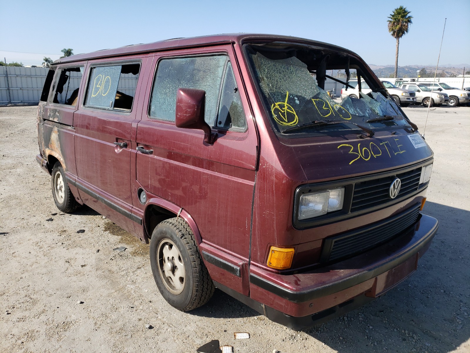 VOLKSWAGEN VANAGON BU 1988 wv2yb0253jh041622