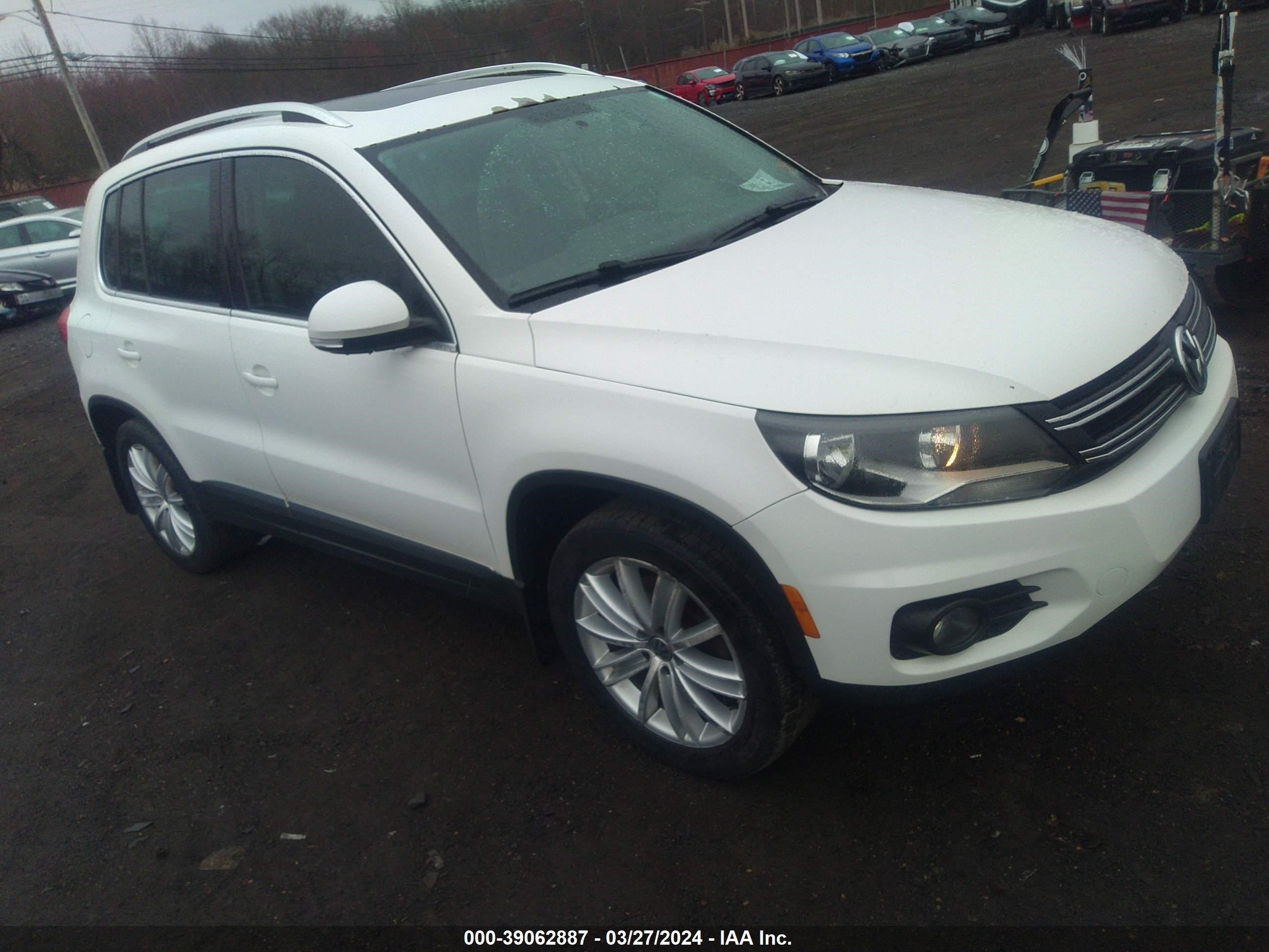 VOLKSWAGEN TIGUAN 2013 wvgbv3axxdw588883