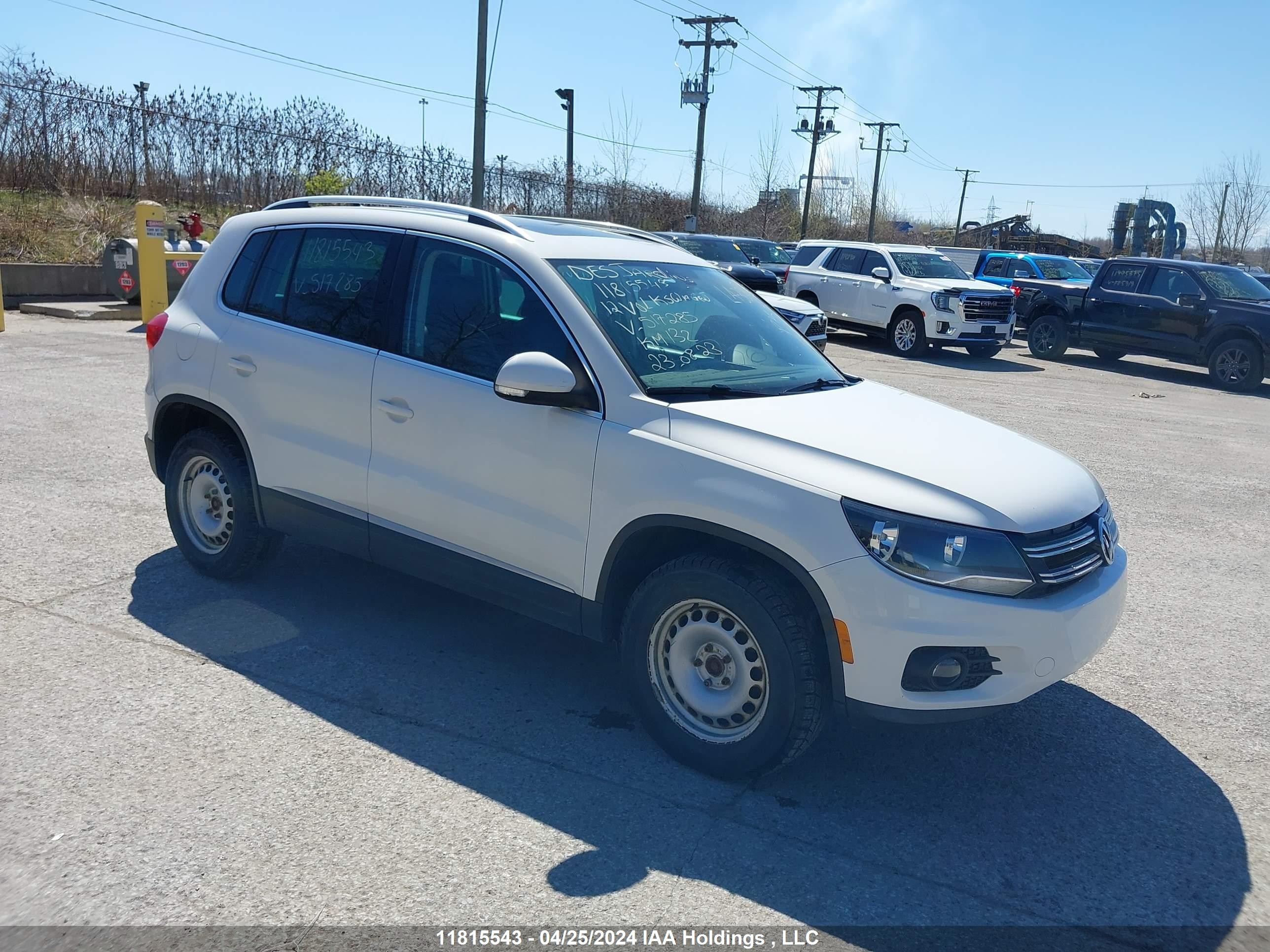 VOLKSWAGEN TIGUAN 2012 wvgbv7ax1cw517285