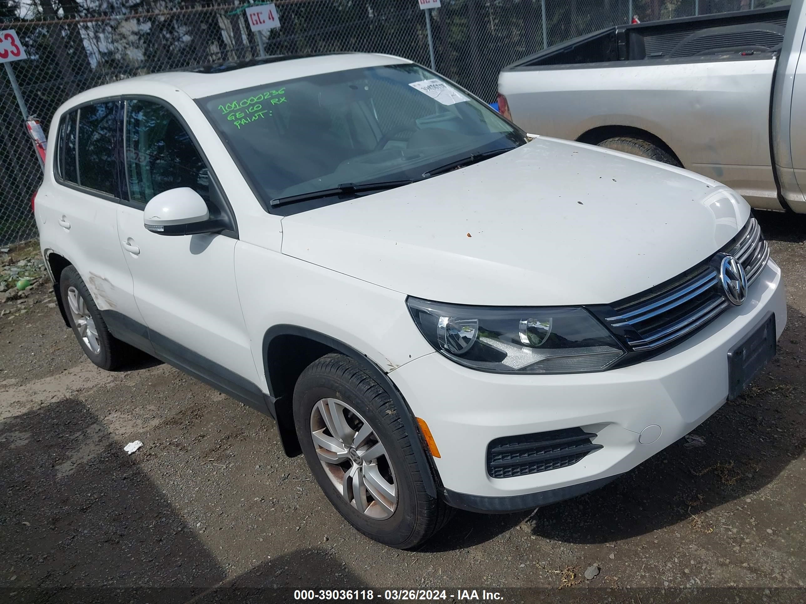 VOLKSWAGEN TIGUAN 2013 wvgbv7ax9dw545482