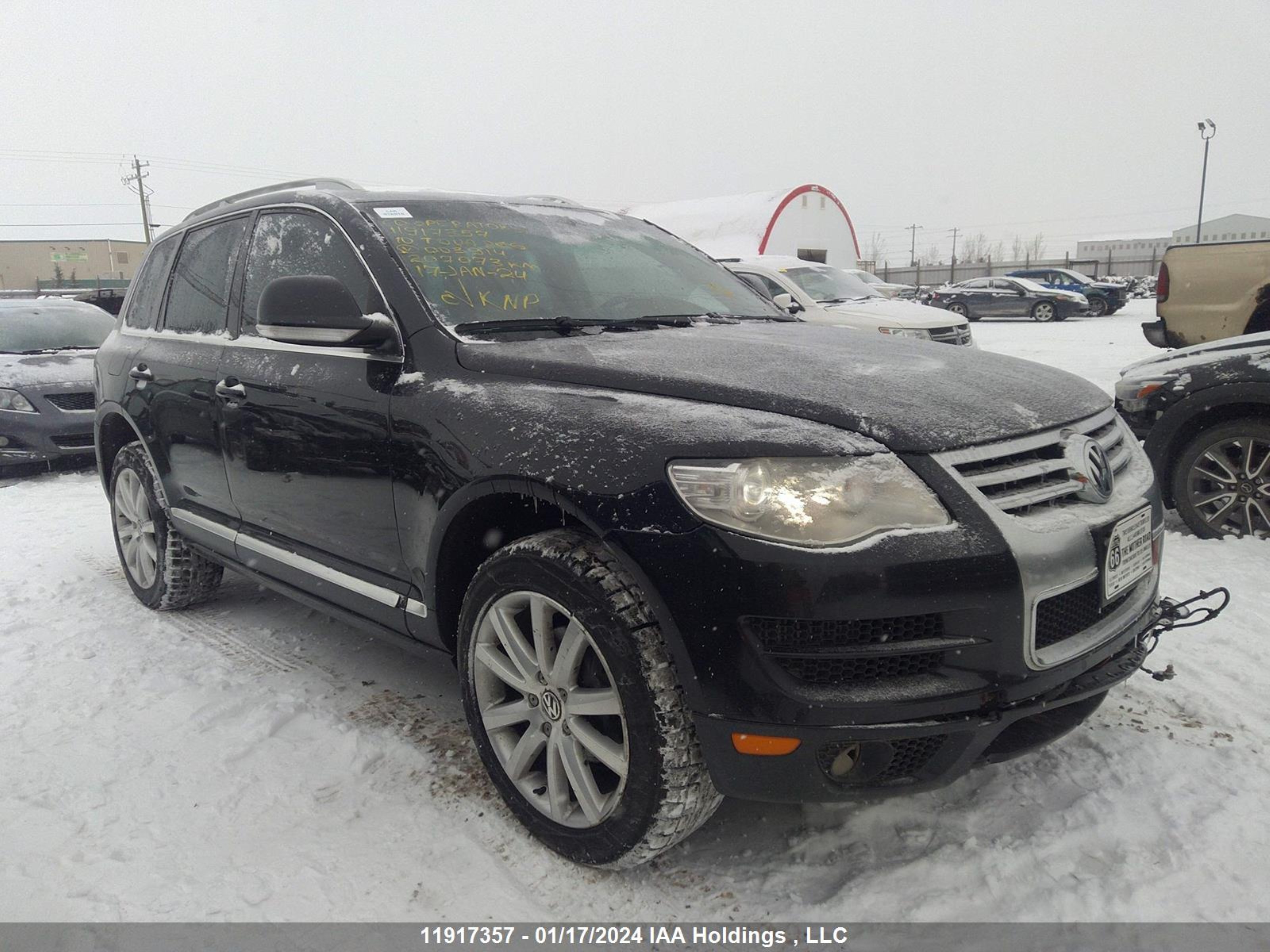 VOLKSWAGEN TOUAREG 2010 wvgfk7a95ad003914